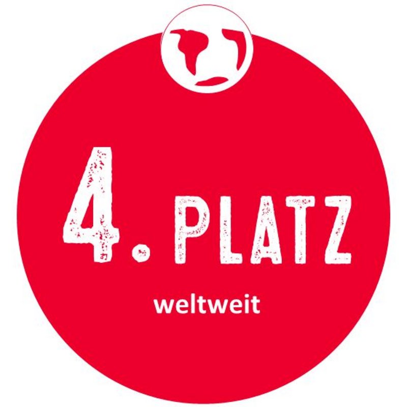 4. Platz Weltweit